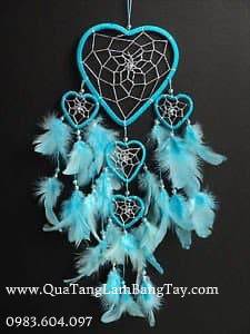 dreamcatcher màu xanh trắng